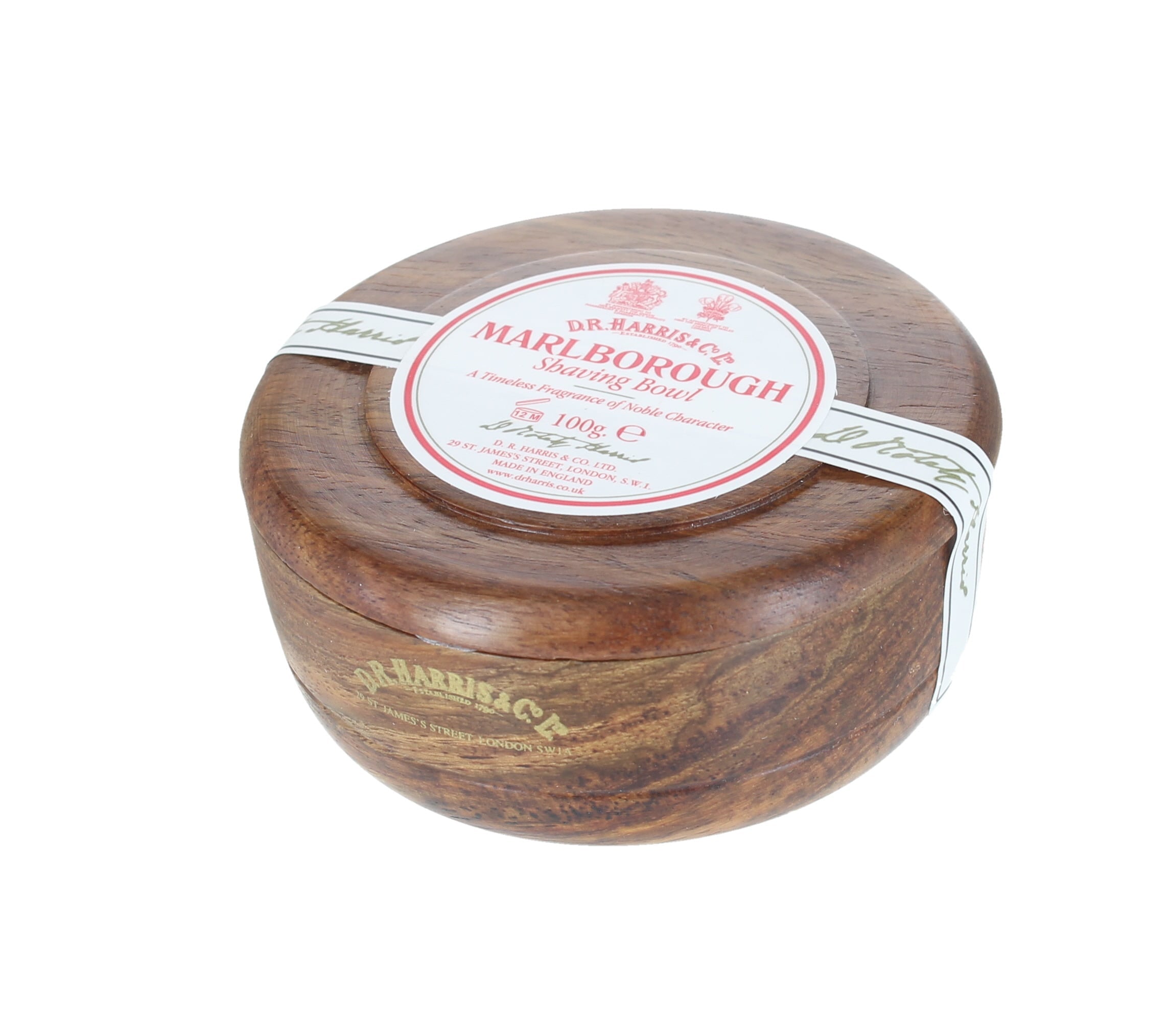 D.R. Harris Marlborough Shaving Soap Bowl, Mahogany